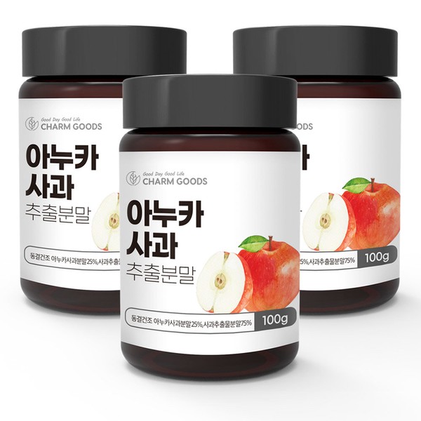 3 packs of 100g freeze-dried Anuka apple extract powder from