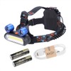 150000LM 2*LED COB Rechargeable 2*18650 Headlamp Head USB Light Torch