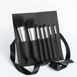 7 unids maquillaje pinceles conjunto de viaje cepillo polvo mezcla base sombreado tope contorno herramientas con bolsa cosmética                      