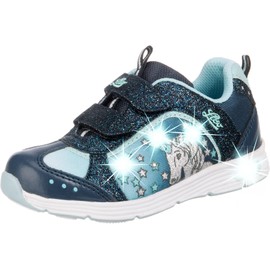 Lico Girls' Unicorn V Blinky Sneakers (Unicorn V Blinky) - Blue Navy Turquoise Navy Turquoise, size: 23 EU