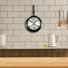 Timelike Wall Clock, 10 inch Metal Frying Pan Kitchen Wall
