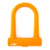 ULAC(ユーラック) BROOKLYN シリコンカバー自転車用U字ロック UL-SU3-01 76mm×128mm オレンジ