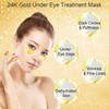 24K Gold Eye Mask, Jiasoval 16 Pairs Under Eye Patches