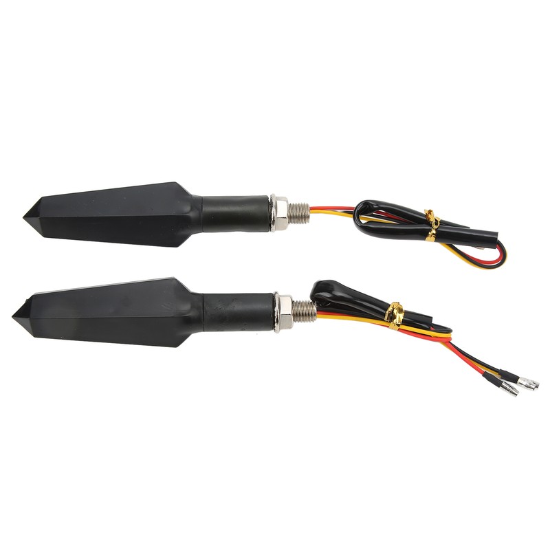 4Pcs Motorcycle LED Turn Signals Daytime Running Lights Blinker Front