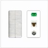 RiteAV 1 Port Fiber Optic Jack SC Simplex APC + Cat6 + Coax Wall Plate - Brush [Screwless White]