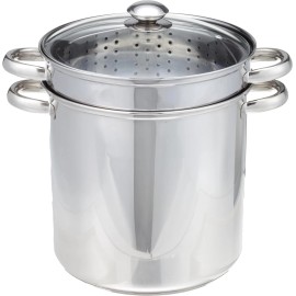 Cook Pro 12 Qt 4 Piece 18/10 Stainless Steel Multi-Cookware Set w/ Encapsulated Base