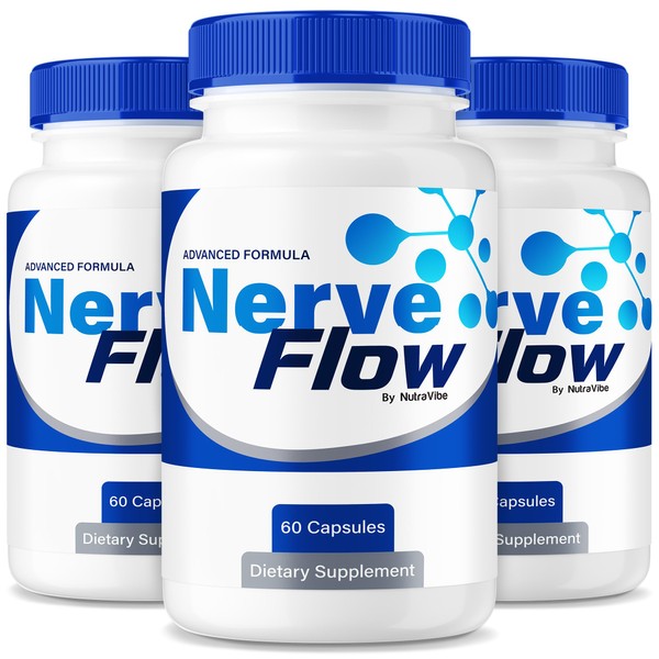 NutraVibe (3 Pack) Nerve Flow – Daily Support Formula with