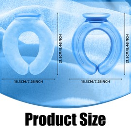 850 ml U-förmige Wärmflasche mit weichem Bezug - Breite Öffnung zum Hinzufügen von Eiswürfeln oder heißem Wasser, zur Linderung von Nackenschmerzen und Wärme- und Kältetherapie zu Hause oder im Büro