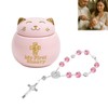 My First Rosary, Baptism Rosary and Ceramic Keepsake Box, Catholic