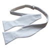 Clermont Direct 100% Cotton White Marcella Self-Tie Bow Tie