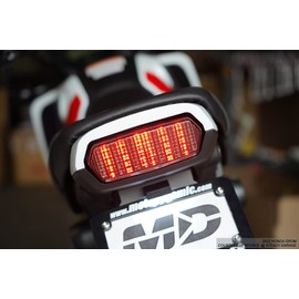 Integrated Sequential LED Tail Lights Smoked Lens for Honda Grom 2022-2025