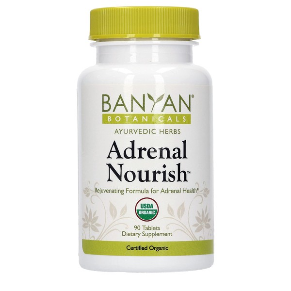 Banyan Botanicals Adrenal Nourish - USDA Certified Organic - 90 Tablets - Balancing Blend for Adrenal Health & Rejuvenation*
