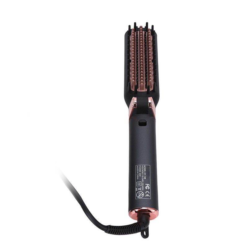 Hot Comb Electric Folding Design Ergonomic Handle Curls Straight Hair