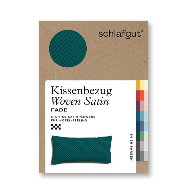schlafgut Woven Fade Satin Cushion Cover 40 x 80 cm