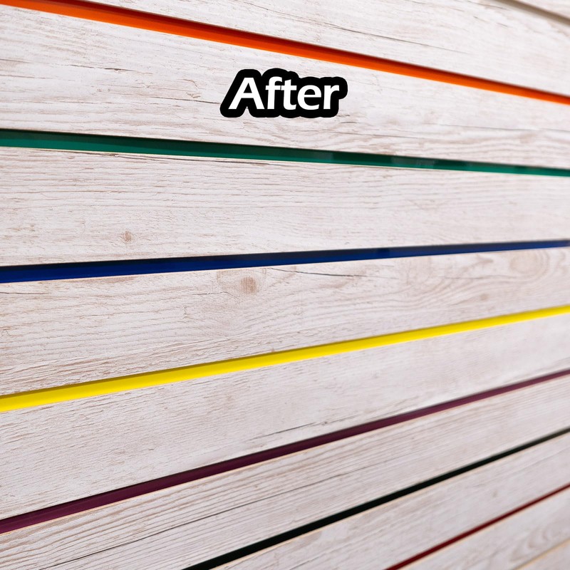 Slatwall Vinyl Insert Decorative Accent Strip, 130 FT Long x