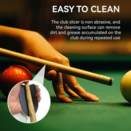 Pool Cue Shaft Smoother and Burnisher, Two‑Sided Billiard Pool Cue Shaft Burnisher Billiard Cue Shaft Slicker Cloth Cleaner Pool Cue Accessories Pool Shaft Cleaner Pool Stick Cleaner Shaft Cleaning