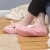 Women's Soft Warm Cozy Pink Pig Animal Slipper Socks, Indoor