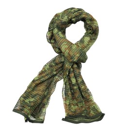 Luxns Sniper Veil Military Tactical Camo Scarf to Camouflage Head for Hunting Shooting Wargame Outdoor Activities/German Camo