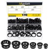 Mardatt 170Pcs 6 Sizes Round Cable Snap Bushing Grommets, 5/16”