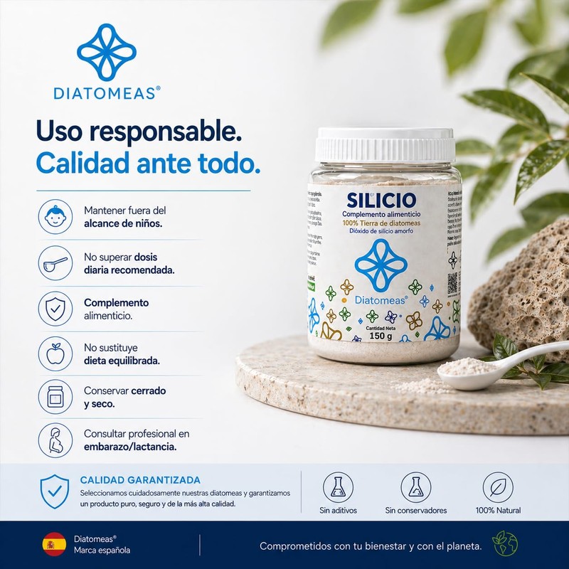100% Oral Silicio Tierras de - Suitable for those looking
