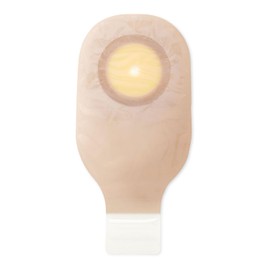 Hollister 8548 Premier 1-Piece 12” Drainable Ostomy Pouch & Convex Flextend Skin Barrier, 5 Pack, Beige with Viewing Option, Cut-to-Fit up to 1-1/2”