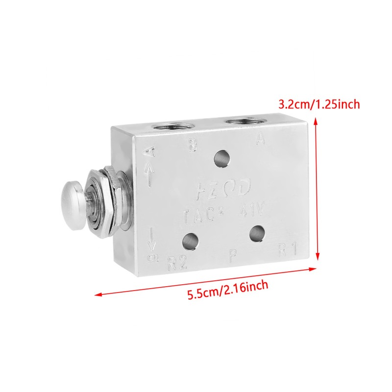 TAC2-41P 2 Position 3 Way Air Pneumatic Knob Control ON/OFF