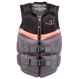 Jetpilot Women’S Armada Neoprene Coast Guard Approved Life Jacket PFD-Black-Small