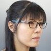 ハックベリー シニアグラス おしゃれな老眼鏡 度数+2.00 ツルがブルー フレームがブラウン系にアクセントが効いたお洒落 老眼鏡 P022S-2