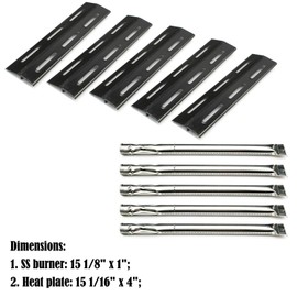 Direct Store Parts Kit DG113 Burners, Heat Plates Replacement for Kenmore P01708034E, P02008010A, P02008029A, 5 Pack