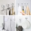Razor Suction Hooks, VIS'V Clear Removable Heavy Duty Vacuum Suction