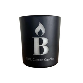 Black Joy Candle | 50 Hour Long Burning Candles | All Natural Vegan Wax Candles | Crackling Wooden Wick Candles | Etched Glass Candles | Luxury Candles & Scented Candles for Home (8 oz)