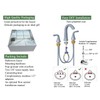 Bathroom Faucet for Sink 3 Hole, Chrome 8 Inch Widespread