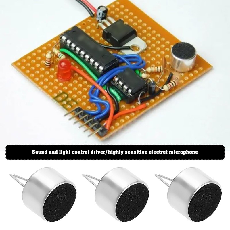 Pack of 20 2-Pin Microphone Electret Capacitor Cable Capsule Electret