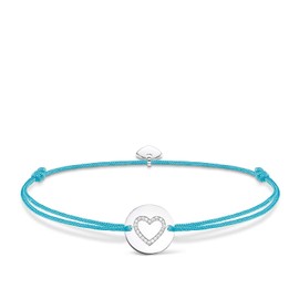 Thomas Sabo Women's Bracelet Little Secrets Heart 925 Sterling Silver Turquoise LS069-401-31-L20v