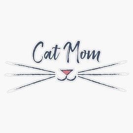 Magnet Cat Mom Magnet Bumper Sticker Car Magnet Flexible Reuseable Magnetic Vinyl 5"