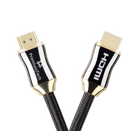 PremiumTech - Cable HDMI 2.1 Soporta Hasta 10K, 8K 60Hz y 4K 120Hz - Ultra High Speed 48GB/s - Dolby Vision Atmos - eARC - HDR10+ (1m)