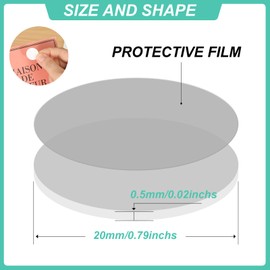 RQF 280 Pcs Double Sided Sticky Dots-0.79" Stickers Removable Round Putty Clear Sticky Tack No Trace Sticky Putty Waterproof Small Stickers for Festival Decoration,Party Supplies Sticky Dots(20mm)