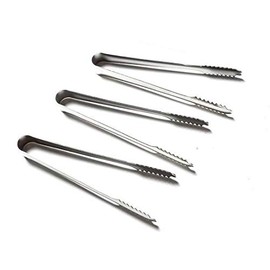 Stainless Scoops Tongs Sweet Candy Buffet BBQ Ice Wedding Bar Party Kitchen Bar (3 PCS Tongs)
