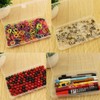 Paialco Clear Plastic Flat Rectangle Storage Box for Beads and