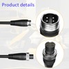 4-Prong Charger Extension Cable(8.3") for Ninebot Cable, Charging Cord Compatible