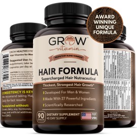 Grow Vitamin Nutra Men Hair Growth Supplements,De
