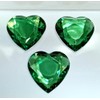 MajorCrafts 12pcs 30mm Flat Back Large Heart Acrylic Rhinestones Craft