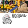 Female Thread T Ball Valve, Stainless Steel Sus304 Pipe T-Port