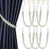 Blulu 6 Pieces Braided Curtain Tiebacks Rope Belt Curtain Ties