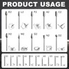 20-Piece Carbide Burr Bits Set - 1/8'' Shank for Dremel,