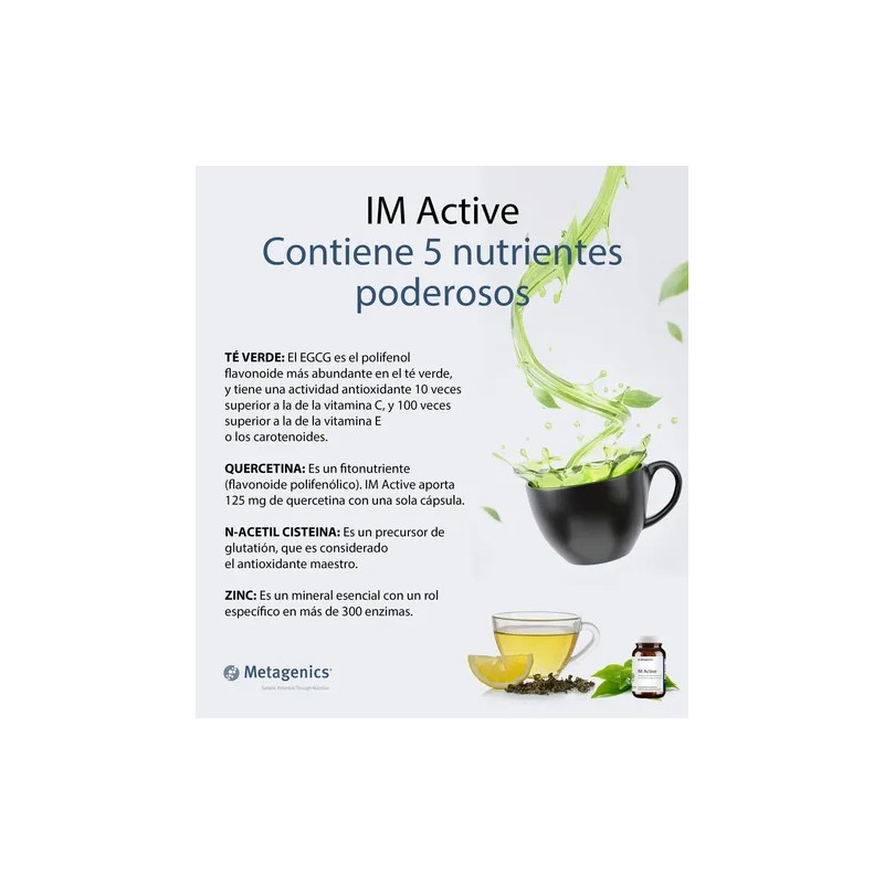 Metagenics Im Active Nac Quercetina Extracto Té Verde 60caps
