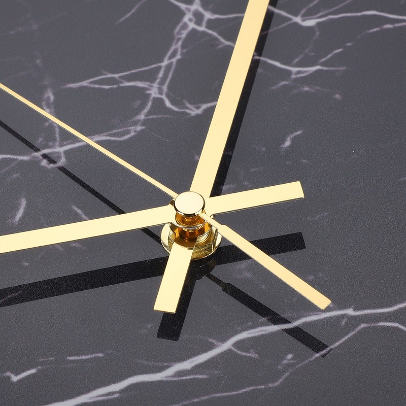 Wall Clock Nordic Decorative Marble Printing Mute Round Hanging Clock