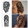 Waterproof Temporary Tattoos Full Arm 8 Sheets and Half Sleeve