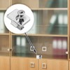TOVOT 2PCS Glass Cabinets Locks with Same Keys Double Opening