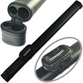CUESOUL 1x1 Hard Pool Cue Billiard Stick Carrying,Black Cue Case 1x1 Holds 1 Butt and 1 Shaft